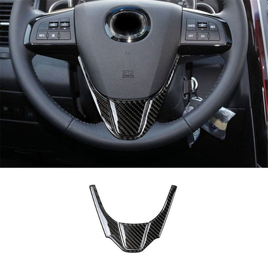 Carbon Fiber Interior Steering Wheel Chin Cover Trim for Mazda CX-9 2010-2015