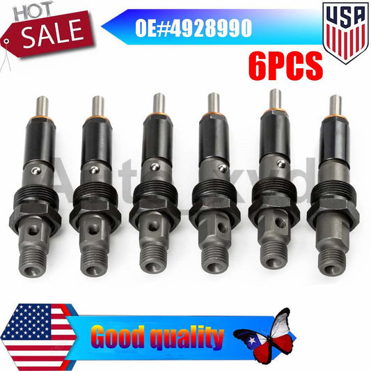 6x New Kit Diesel Injector 4928990 390KAL59P6 for 4BT Engine XYD