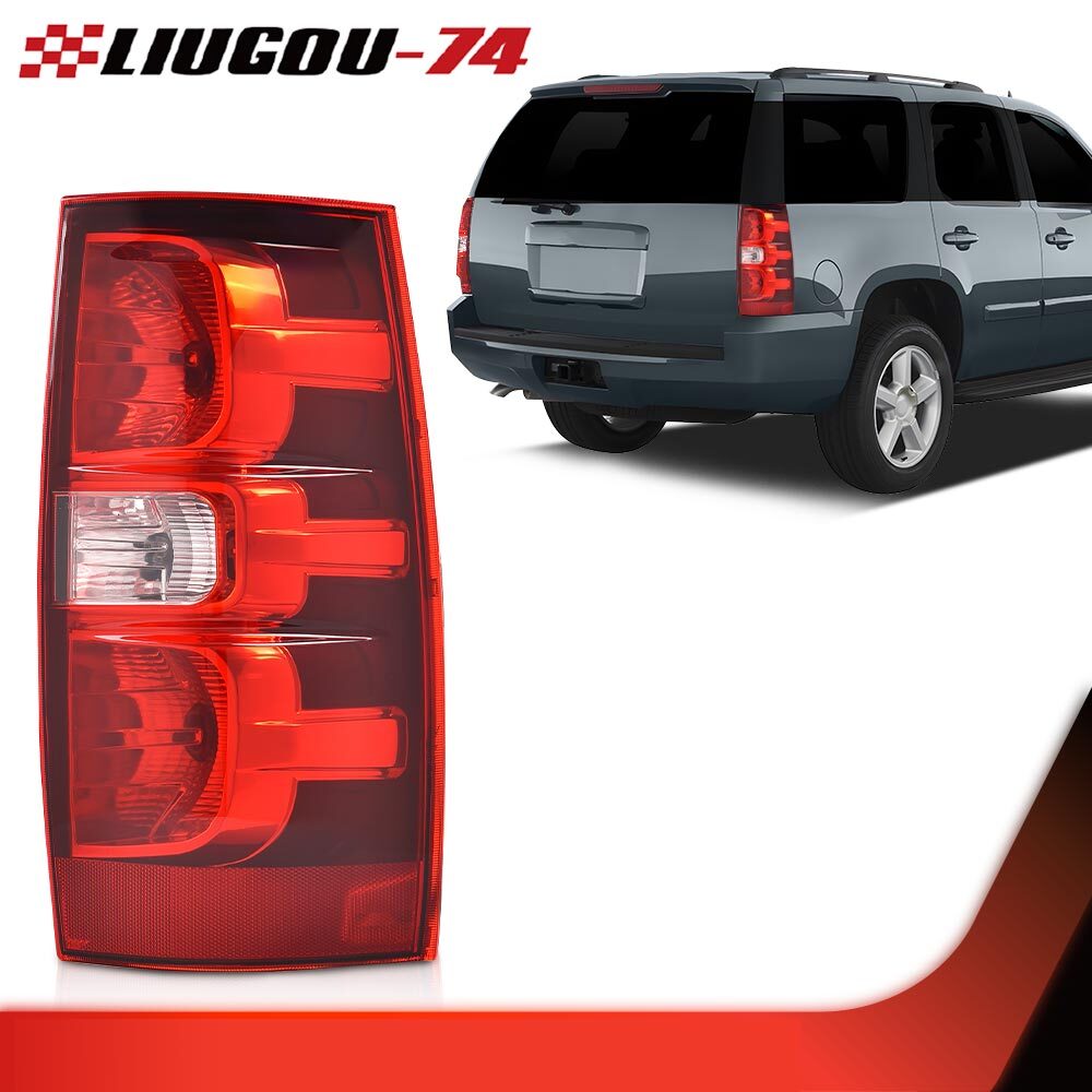 Taillights suitable for 2007-14 for Chevrolet Tahoe Suburban 1500 with bulbs on the passenger side.