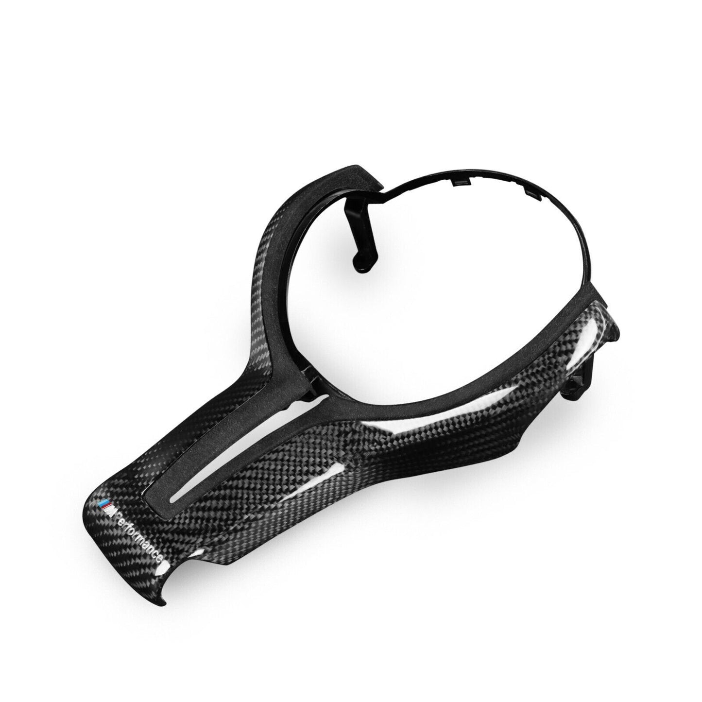 Suede Carbon Fiber Steering Wheel Trim Replace Fit for BMW M2 M3 M4 M5 M6 X5M
