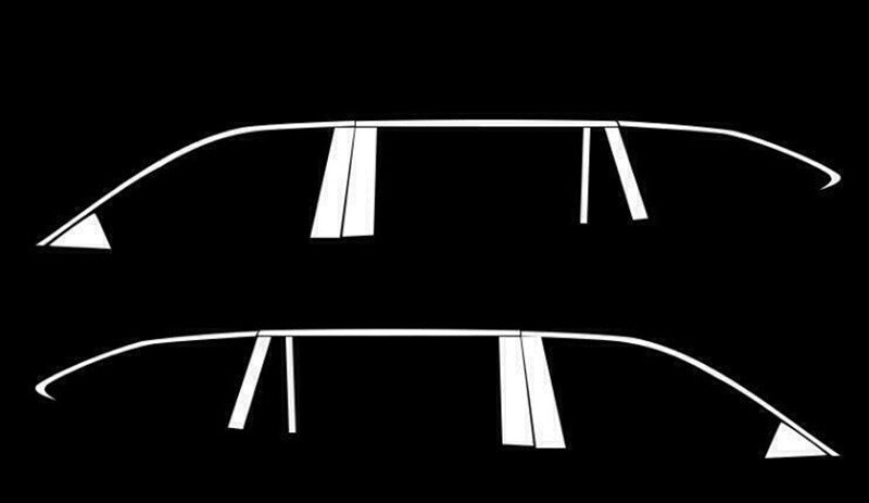 16P Chrome Window Sill Molding Strips Trim Kit for Toyota Highlander 2020-2023