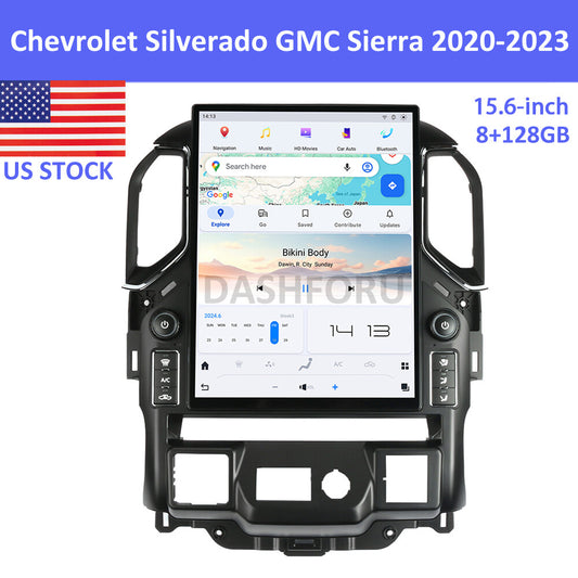 For 2019-2023 for Chevrolet Silverado for Tesla Vertical Screen 15.6 GPS Radio US STOCK