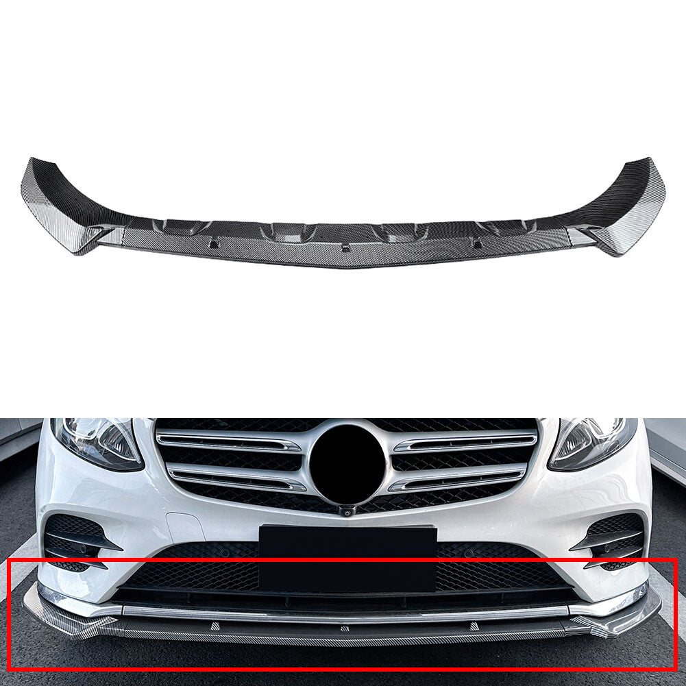 Front Bumper Spoiler Lip for Mercedes-Benz GLC Class X253 C253 2016-2019 18