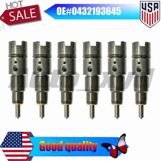 0432193645 6x Fuel Injector New Replacment Repair Kit For ISB 5.9L XYD