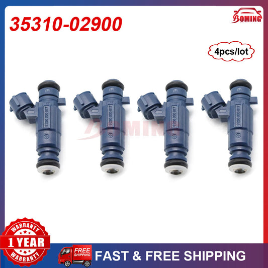 4-piece 35310-02900 fuel injector kit for Hyundai Atos MX i10 PA and for Kia Picanto BA 1.1