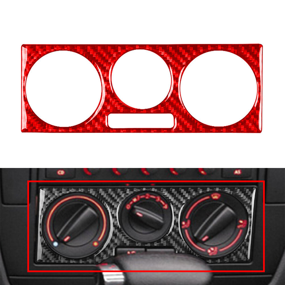 Air Conditioner Switch Control Panel Cover for Volkswagen for Passat B5 2001-05 Red
