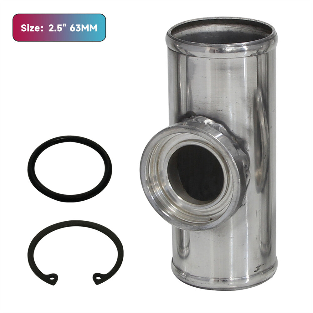 2.5 63mm SSQV SQV Blow Off Valve Adapter BOV Turbo Intercooler Aluminum Pipe