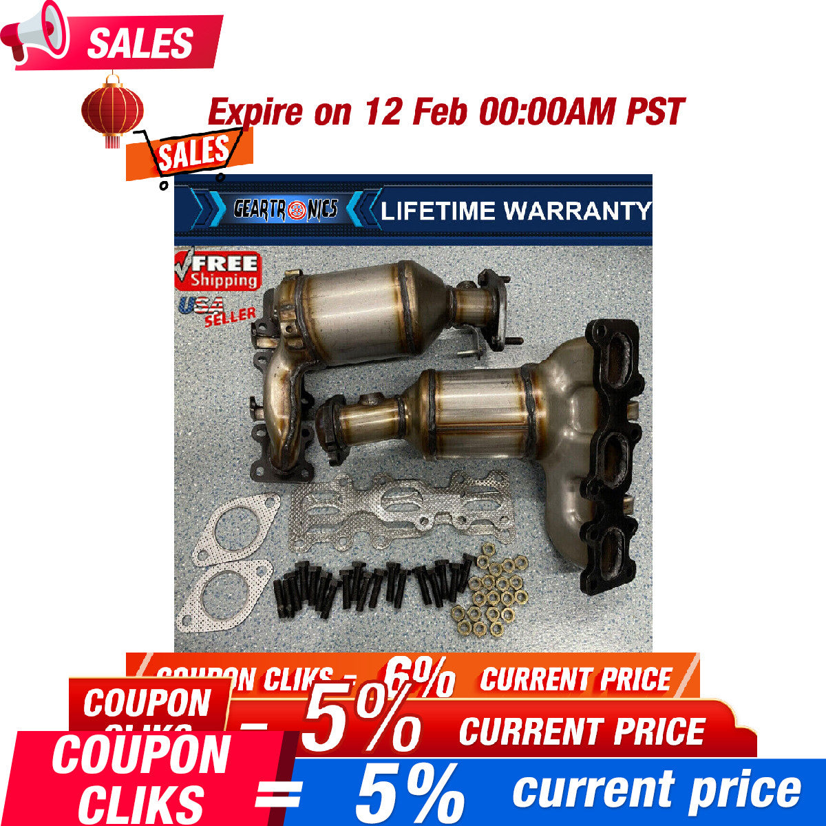 Catalytic Converter for Ford Explorer 3.5L 2013 2014 2015-2019 Front Left Right
