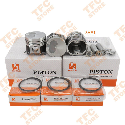 New 3 Sets STD Piston Kit  Ring Set for ISUZU 3AE1 ONE Engine