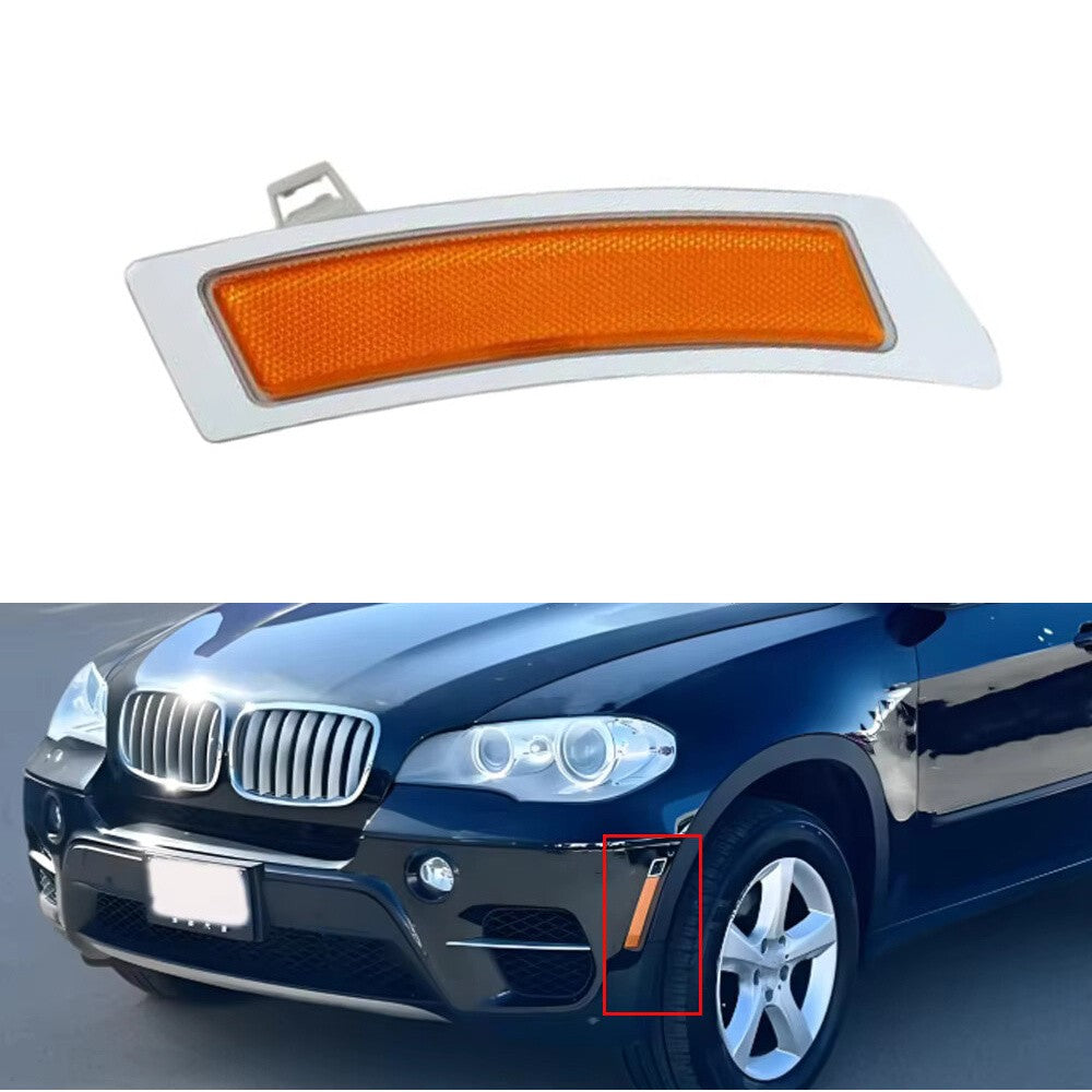 Amber Front Bumper Side Marker Reflector Left for BMW for X5 E70 xDrive35i 2011-2013