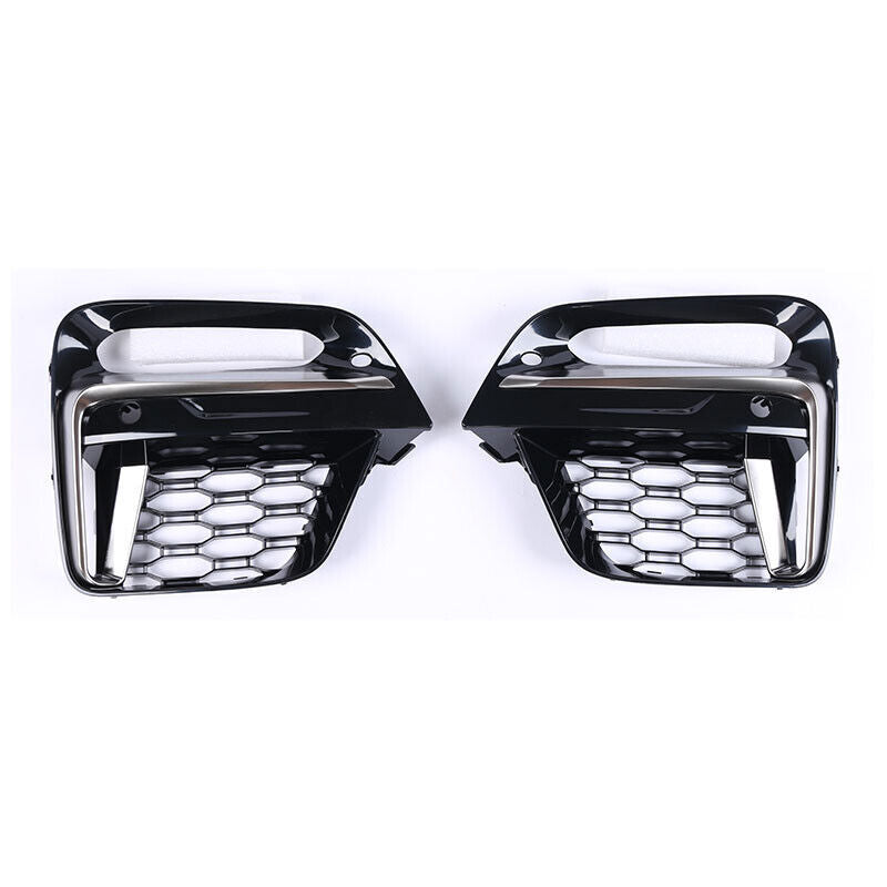 for BMW X3 X4 G01 G02 2018-2021 Car Front Fog Light Lamp Cover Grille Decor Set