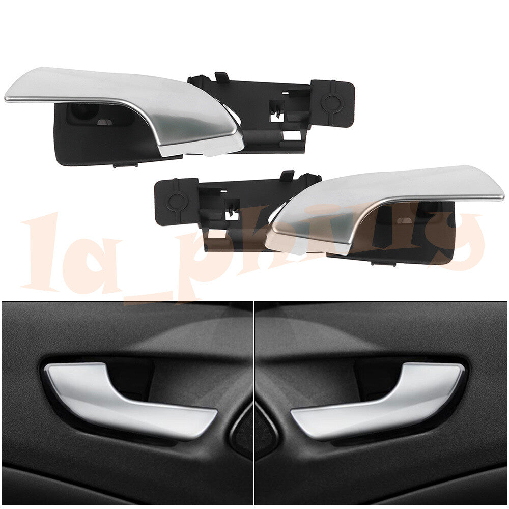 Pair Door Handle Front Right+Left Side Inner Chrome For Alfa Giulietta 2010-19