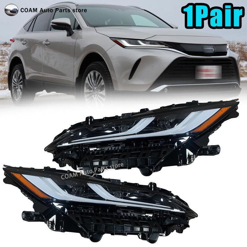 2-piece left and right headlight assembly suitable for 2021 and 2024 for Toyota Venza