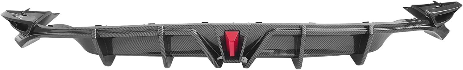 FOR 2018-2023 for TOYOTA for CAMRY LE XLE REAR BUMPER DIFFUSER W/ LED LIGHT CARBON FIBER