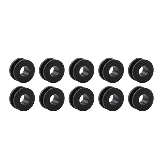 10x Motorcycle Side Cover Fender Circular Plastic Rubber Ring Accessories Set
