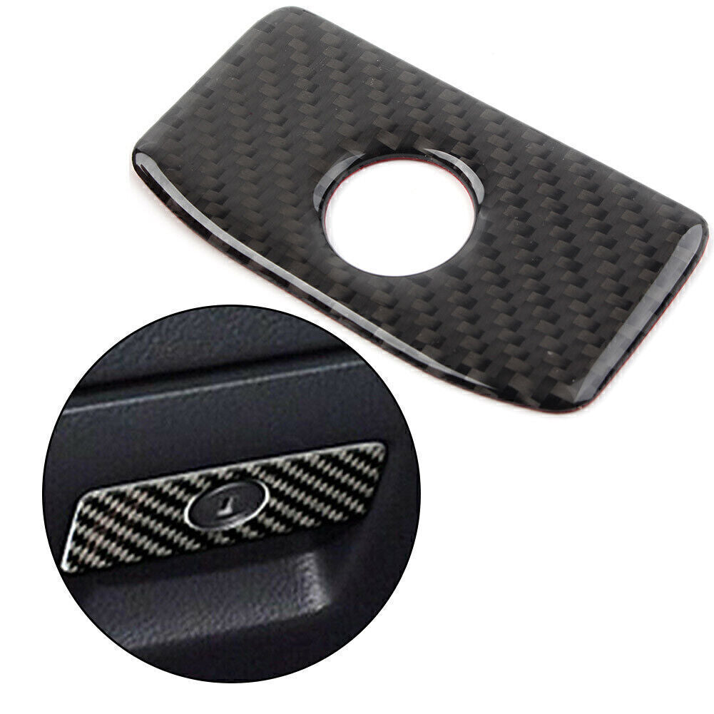 for Subaru Forester 2013-2018 Copilot Storage Box Handle Cover Trim Carbon Fiber
