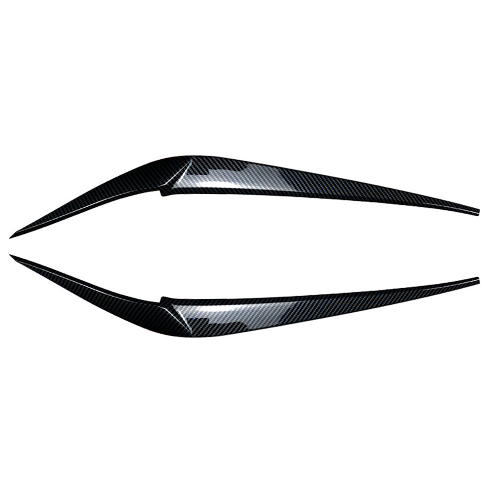 Headlight Eyebrow Eyelid Cover Trim for BMW X3 X4 G01 G02 2018-2021 Carbon Look