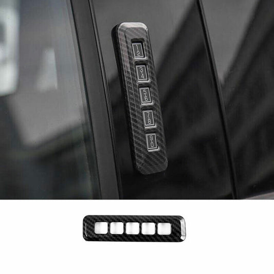 for Ford F150 2015-2020 Carbon Fiber Keyless Entry Keypad Molding Cover Trim