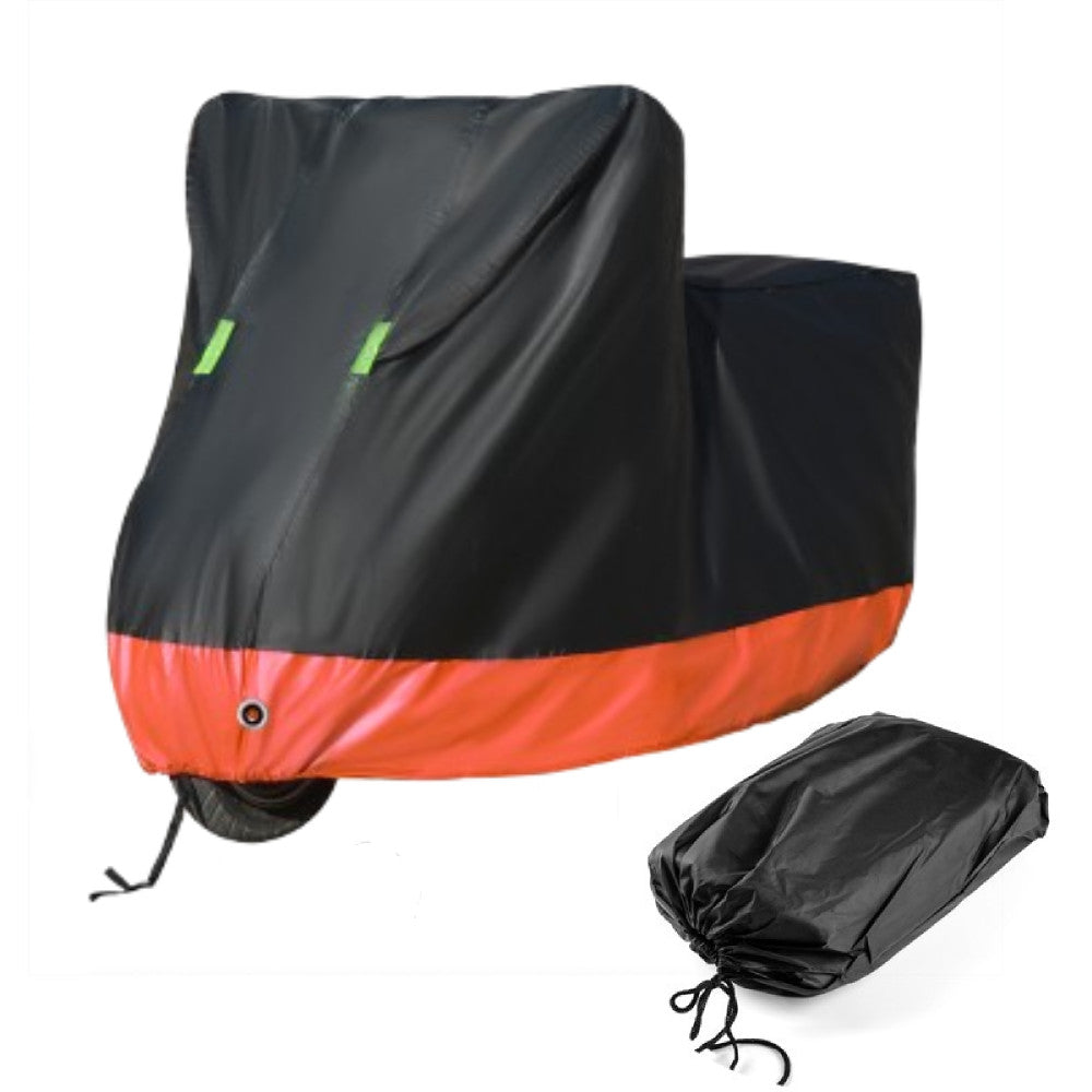 Motorcycle cover, bicycle waterproof, winter outdoor storage, sun, snow and rain, 2XL