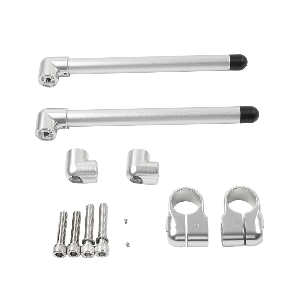 Universal 33MM Cafe Racer Bars 7/8 Motorcycle Clip-On Handlebar Fork Tube