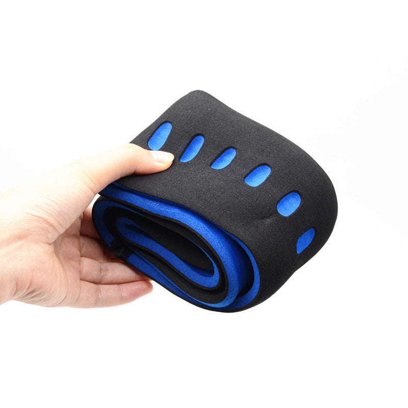 EVA Bubble Cotton 38cm Black Blue Car Steering Wheel Cover Sport Comfort Grip