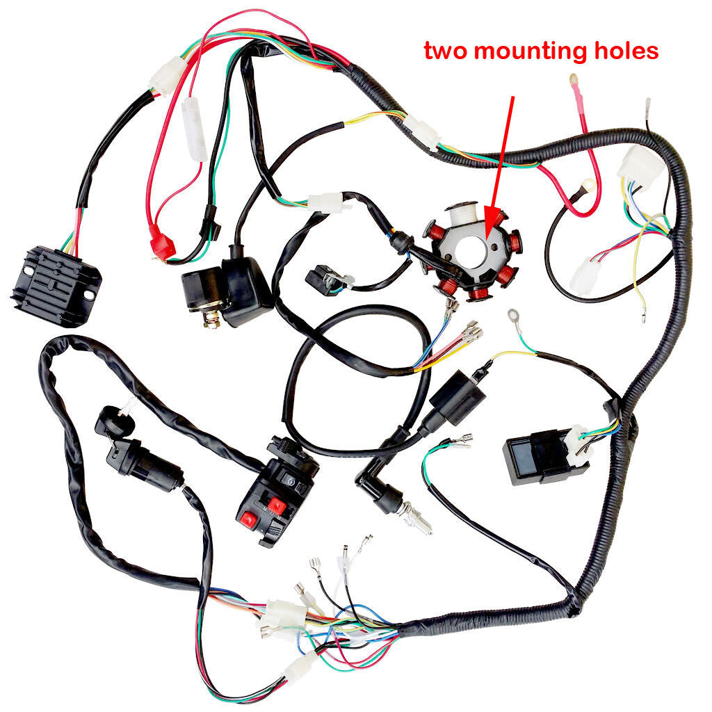 Electrics Wiring Harness Loom Coil CDI Zongshen 150 200cc 250cc Quad Buggy ATV