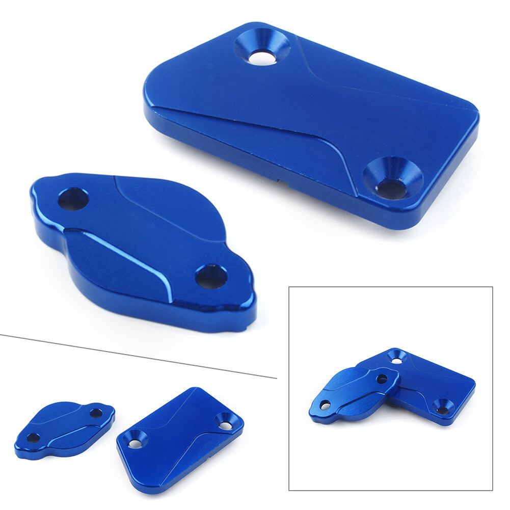 Fit for Yamaha YZ125 YZ250 YZ450F WR250F Front Rear Brake Reservoir Fluid Covers Cap