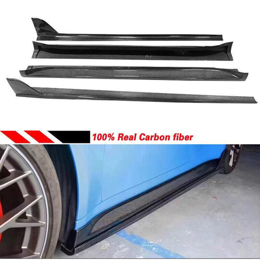 for Porsche Carrera 911 992 2019+ Carbon Fiber Side Skirts