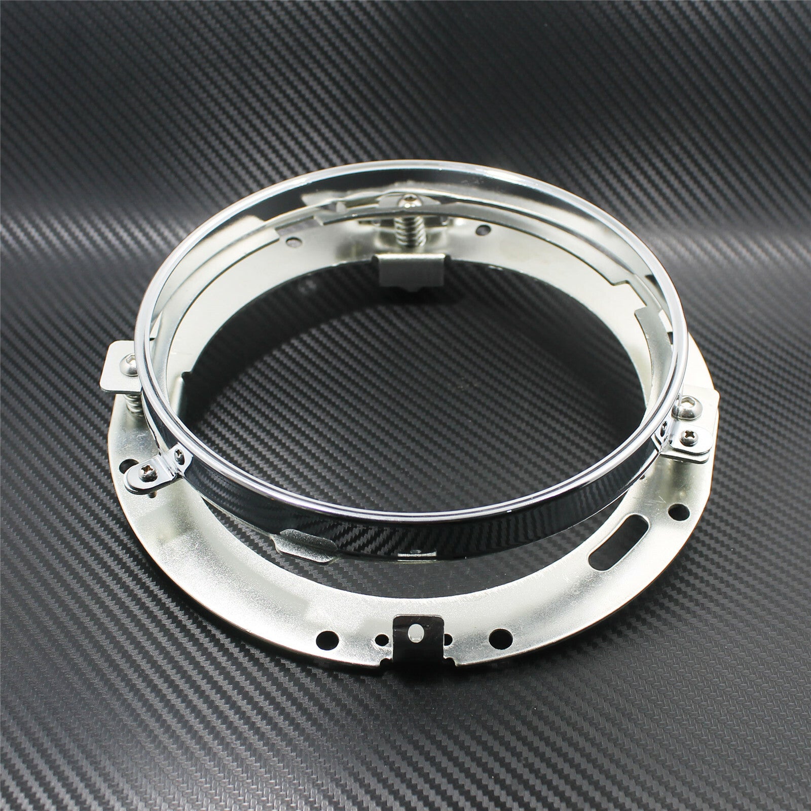 7 inch Chrome Round Headlight Ring Mounting Bracket