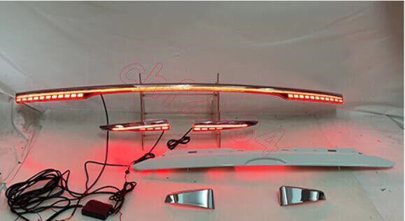 Fit For 2019-2020 for Ford Fusion Chrome Rear Door Trunk LED Tail Light Cover 6PCS