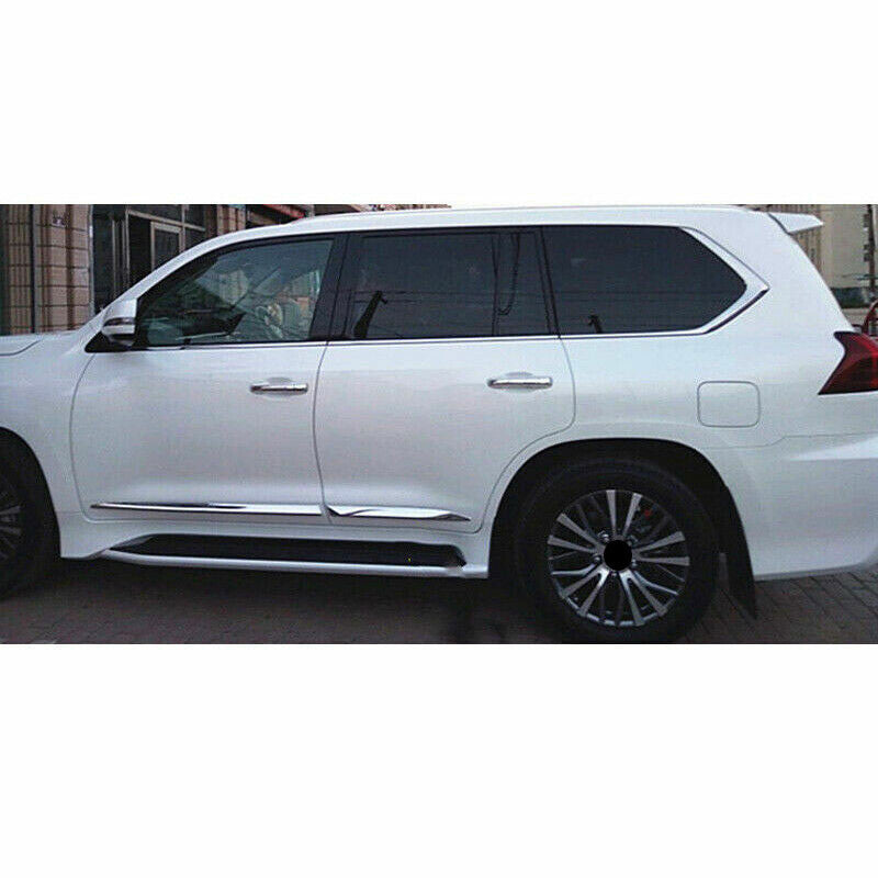 for Lexus LX570 2016-2021 Chrome ABS Side Door Body Molding Cover Strip Trim 4x
