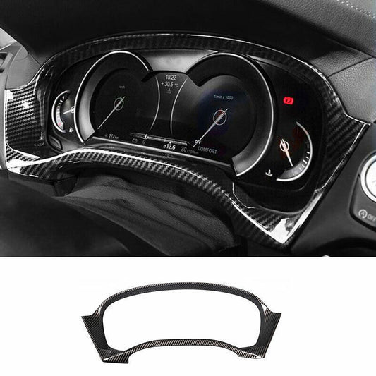 ABS Carbon Fiber Instrument Dashboard Frame Cover Trim 1P for BMW X3 G01 2018-21