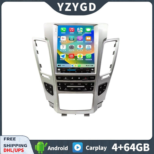 for Cadillac CTS 2007-2012 GPS Navi 64GB 10.4 Car Radio Carplay Stereo Screen
