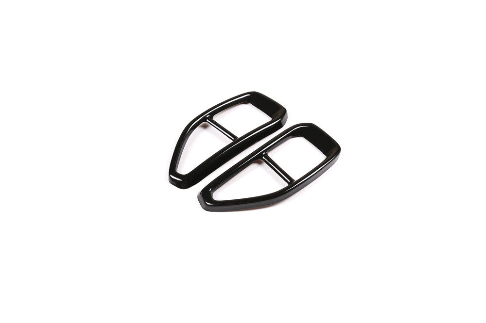 Steel Black Exhaust Muffler Tail Pipe Trim for for BMW 3 Series G20 G28 2020-22