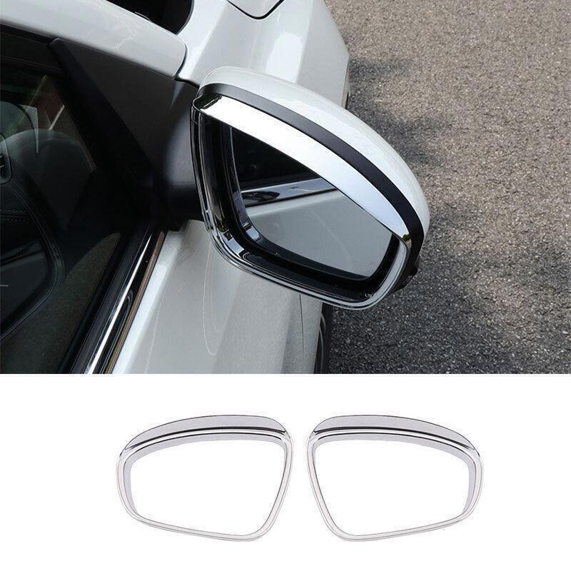 2P Exterior Door Rear View Mirror Frame Trim for Nissan Sentra 2020-2023 Chrome