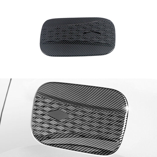 for Kia Carnival 2022-2023 Carbon Fiber Car Fuel Filler Gas Tank Cap Cover Trim