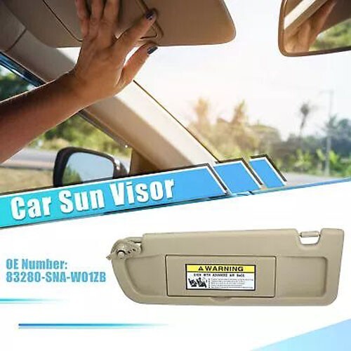 Front Left Side Car Sun Visor for Honda for Civic 2006-2011 83280-SNA-W01ZB Beige