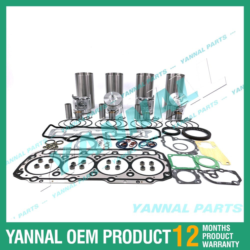 4TNV94 16V Overhaul and Rebuild Kit with Complete Gaskets for Yanmar Diesel Engines