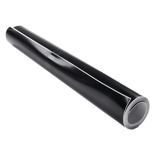 Vinyl Plain Gloss Black Car Windshield Sun Visor Sticker 200mm x 1400mm