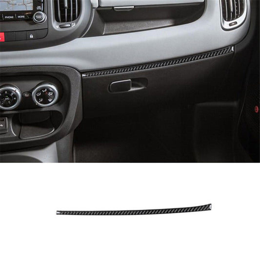 Carbon Fiber Glove Box Cover Strip Trim for Fiat 500L 2014-2017