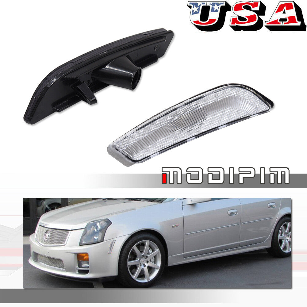 JDM Transparent Plastic Lens Side Marker Light for Cadillac CTS V- 03 04 05 06 07