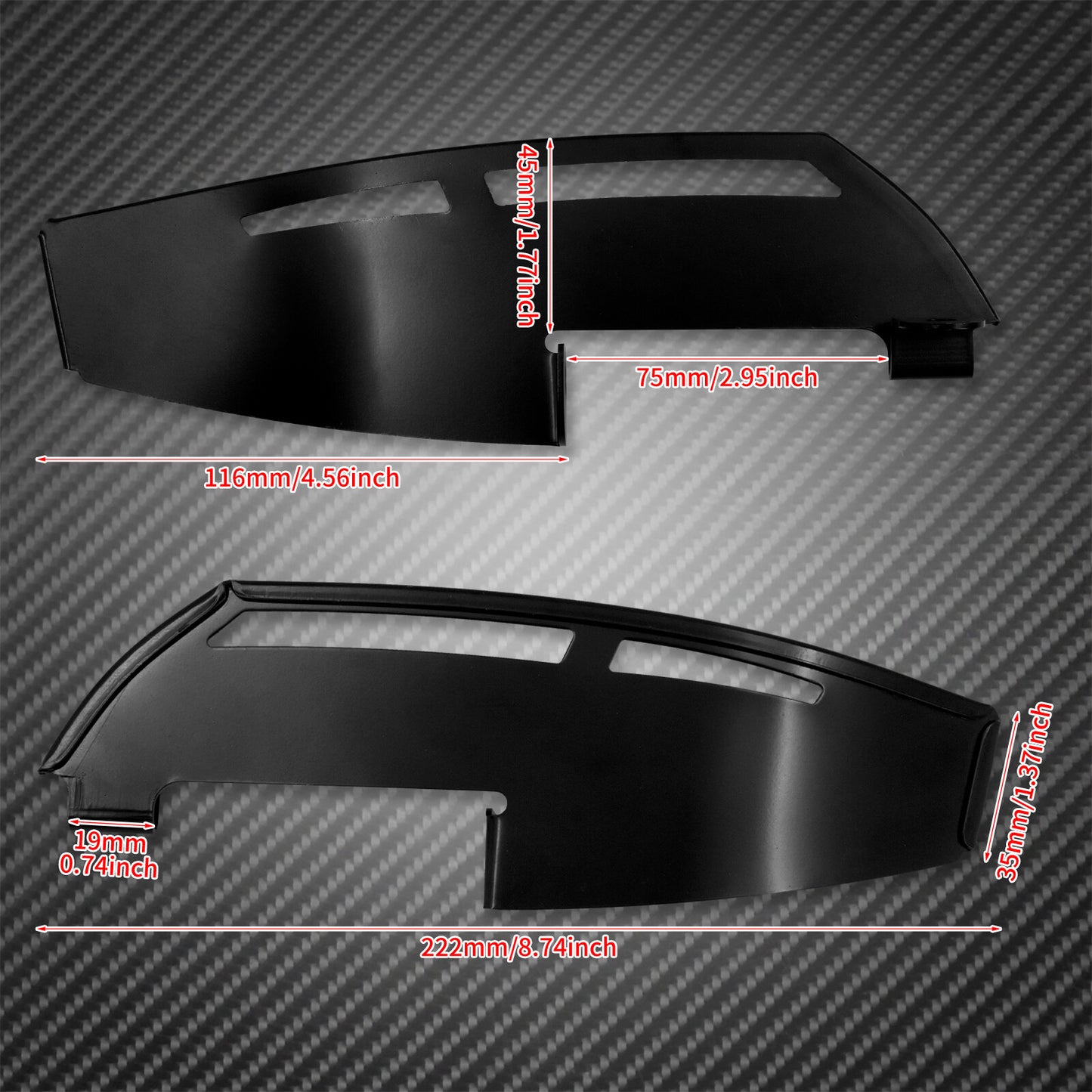 Black Floorboard Heel Guard Heat Protector Fit for Harley Touring FLHT 88-2022