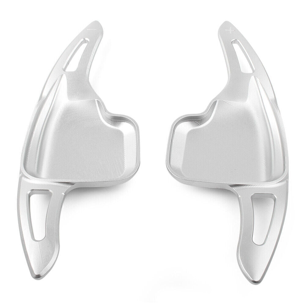 for BMW 2 3 4 5 6 Series Silver Steering Wheel Shift Paddle Shifter Trim Cover
