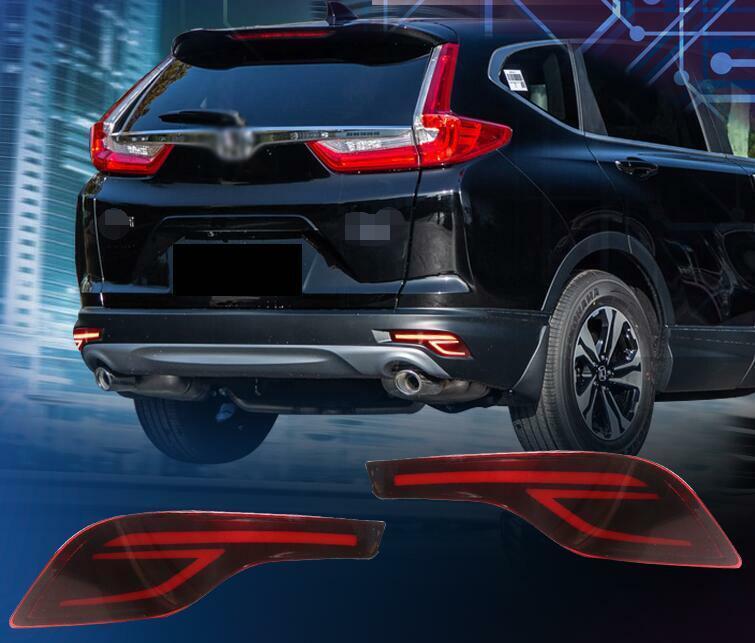 for Honda CR-V 2017-19 LED Rear Bumper Fog Light Turn Signal Brake Light 2PCS