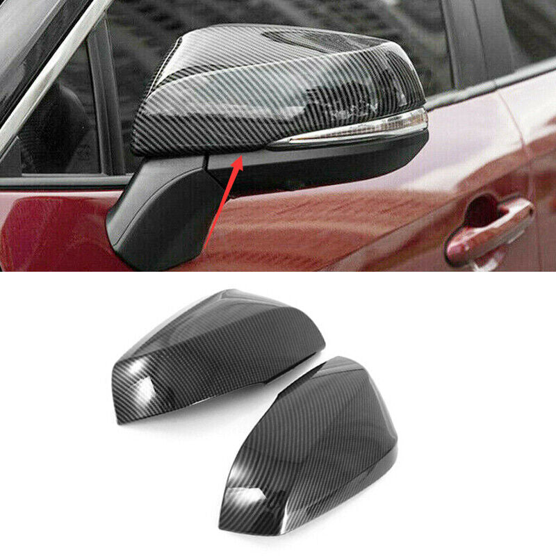 for Toyota Highlander 2020-2022 Pair Carbon Fiber Rearview Mirrors Cover Trim