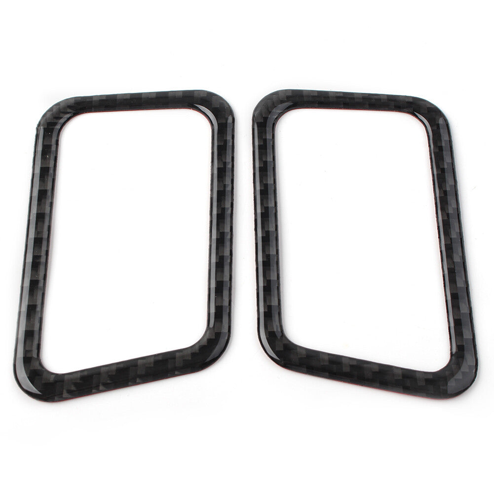 Carbon Fiber Dashboard Air Outlets Vent Cover Trim for Subaru Forester 2013-2018