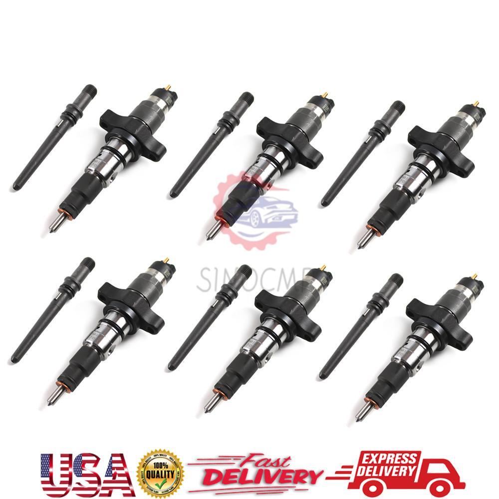 6x Diesel Fuel Injector For 5.9L 2003-04 for Dodge for Ram 0986435503 0445120255