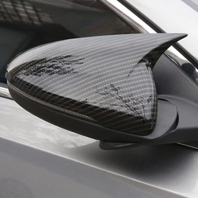 Carbon fiber horn side mirror cap trim for Kia K3 Forte 2019 - 2022