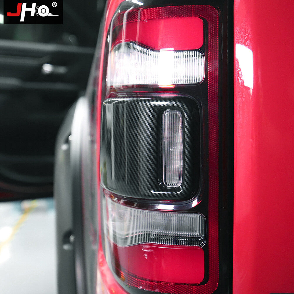Carbon Fiber ABS Rear Tail Light Cover Trim for Dodge for Ram 1500 2019 2020 2021