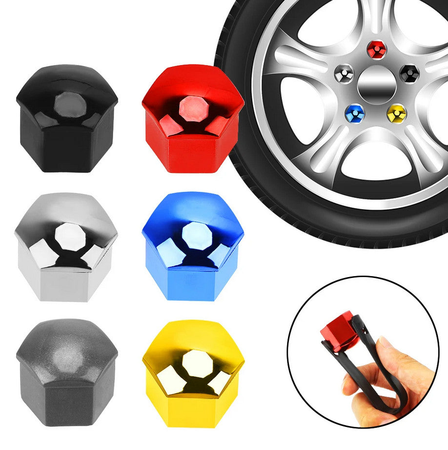 Car wheel nut cover, hub bolt protection cover, bolt black for Subaru and for Saab